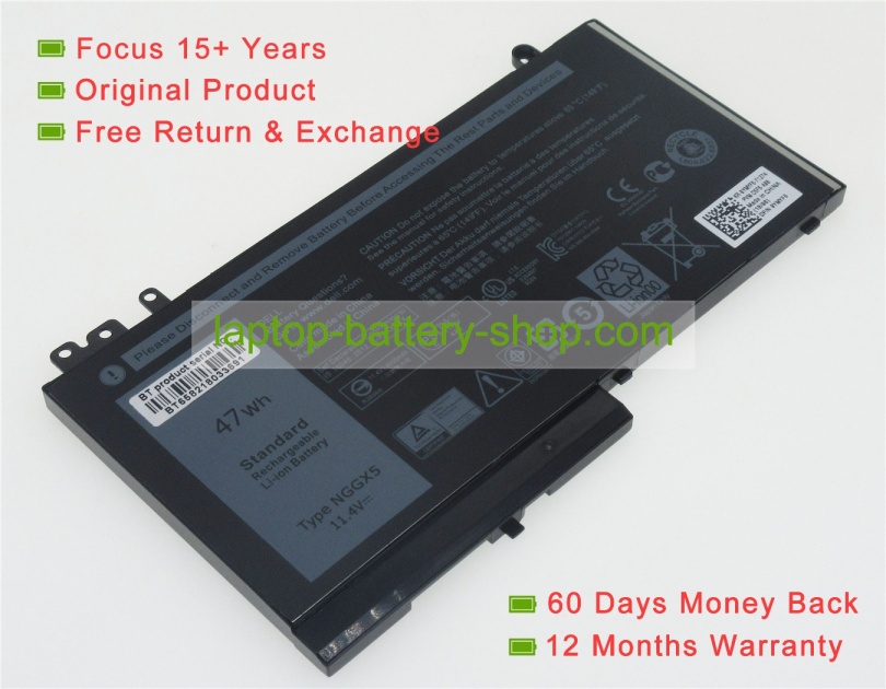 Dell NGGX5, JY8D6 11.4V 4130mAh replacement batteries - Click Image to Close