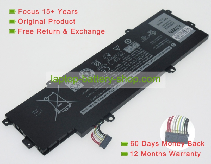 Dell 5R9DD, P22T 11.1V 3800mAh original batteries - Click Image to Close