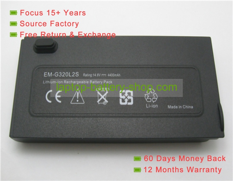 Advent ES1-2200, EM-410C2 14.8V 4400mAh replacement batteries - Click Image to Close
