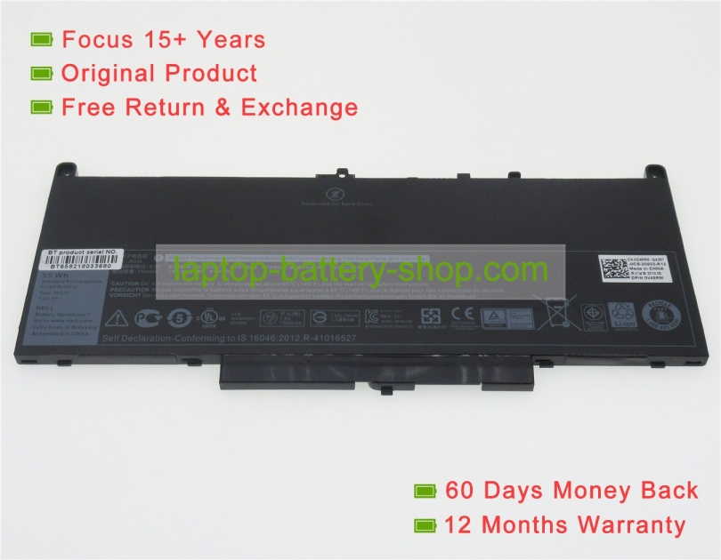 Dell J60J5, MC34Y 7.6V 7237mAh replacement batteries - Click Image to Close