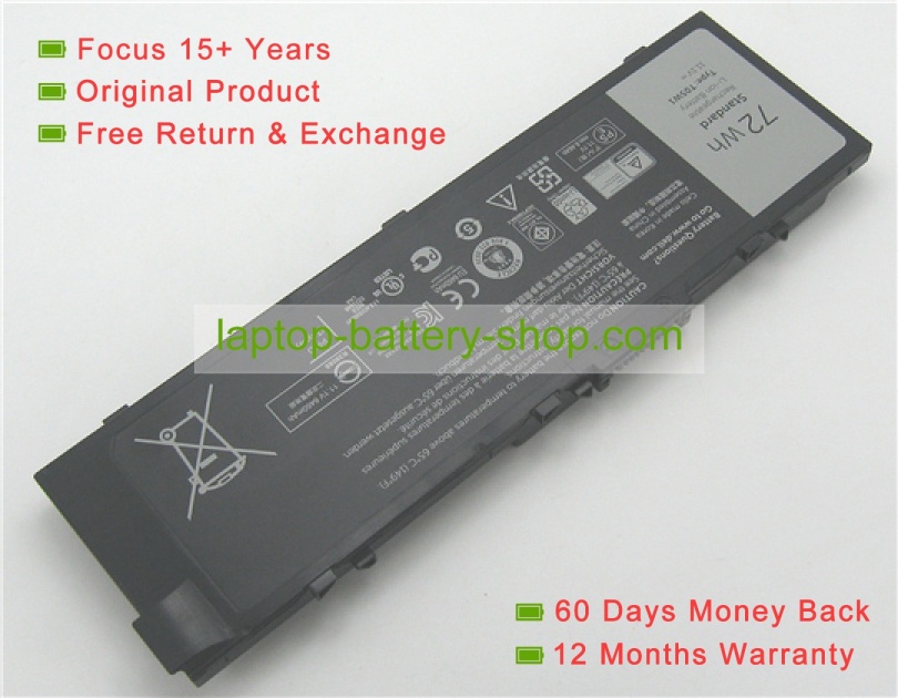 Dell MFKVP, T05W1 11.1V 6486mAh original batteries - Click Image to Close