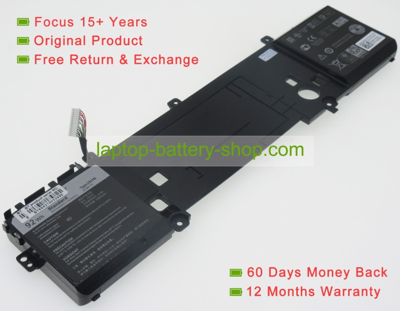 Dell 191YN, 2F3W1 14.8V 6200mAh replacement batteries - Click Image to Close