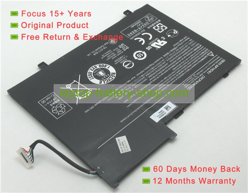 Acer AP14D8J, 31CP4/58/102 11.4V 2850mAh replacement batteries - Click Image to Close