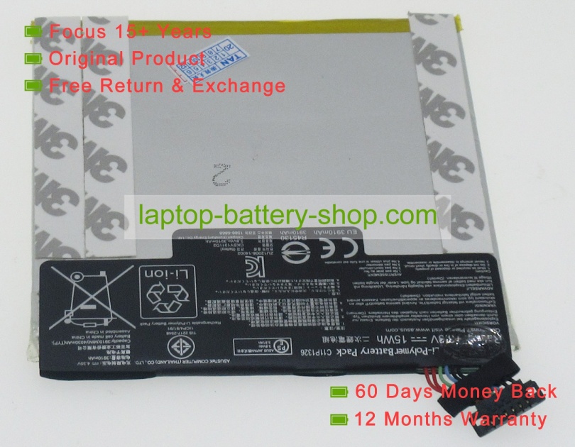 Asus C11P1326, 0B200-00920100 3.8V 3910mAh replacement batteries - Click Image to Close