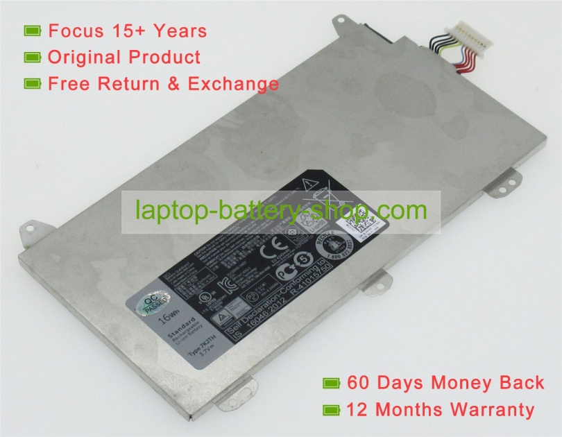 Dell J6PX6, 29TVH 3.7V 4320mAh replacement batteries - Click Image to Close