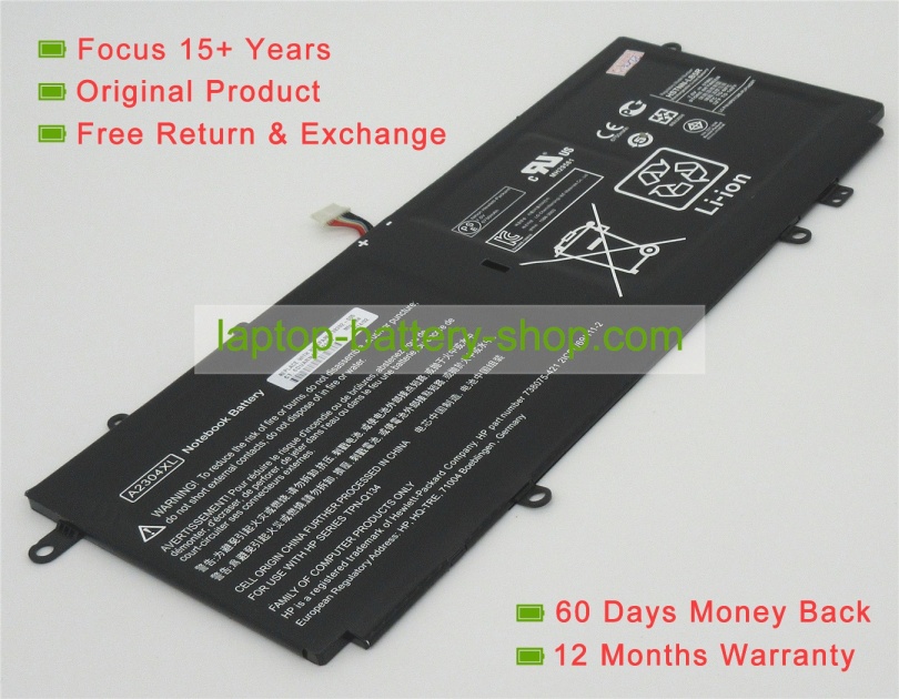 Hp 738392-005, A2304XL 7.5V 6800mAh replacement batteries - Click Image to Close