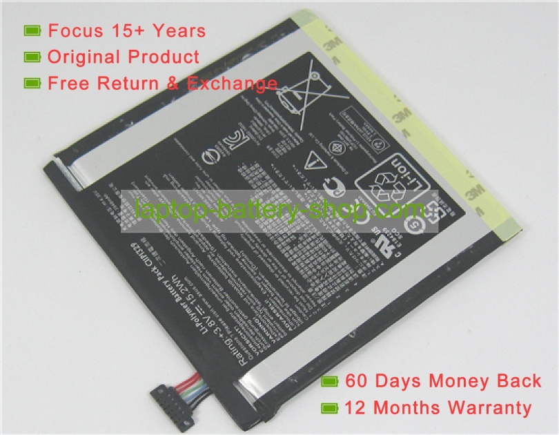 Asus C11P1329, 0B200-01020000 3.8V 4000mAh replacement batteries - Click Image to Close