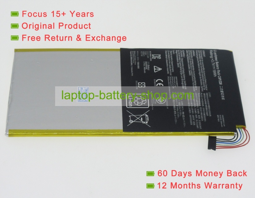Asus C11P1328, 0B200-00980000 3.7V 5135mAh replacement batteries - Click Image to Close