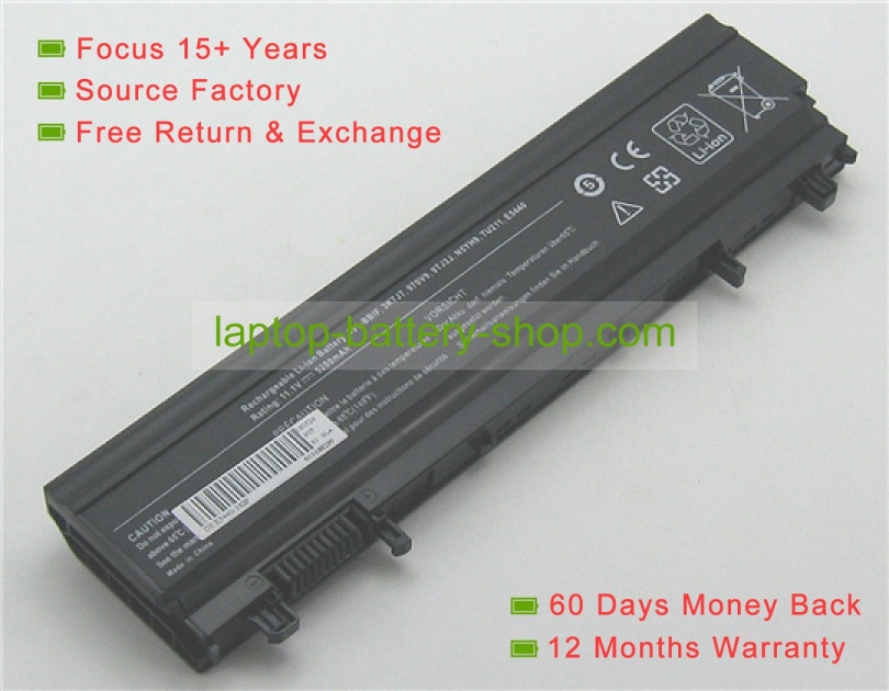 Dell 9TJ2J, M7T5F 11.1V 4400mAh replacement batteries - Click Image to Close