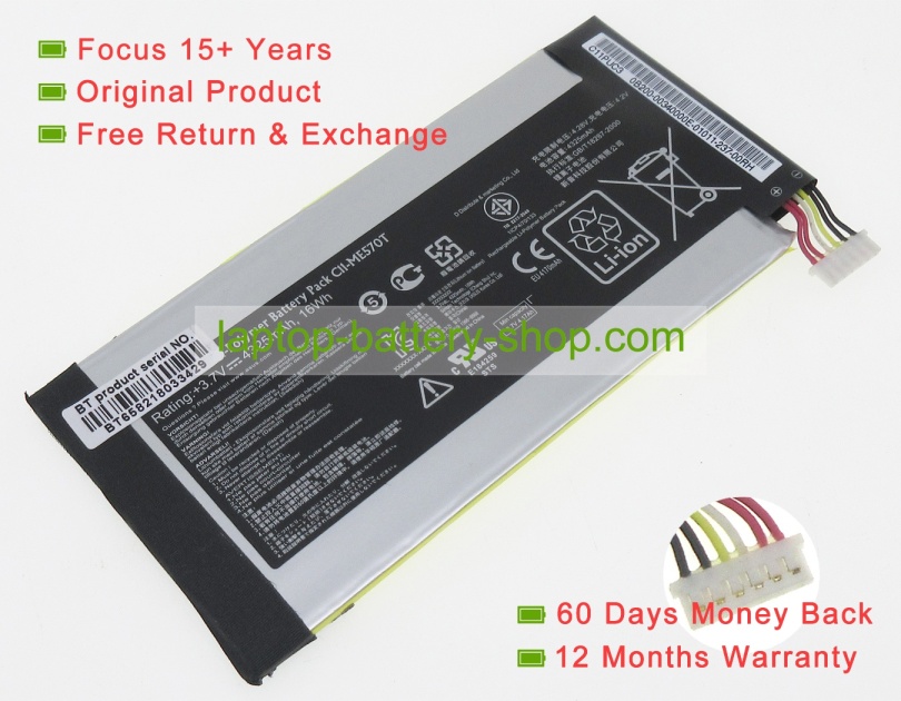 Asus C11-ME570T 3.7V 4325mAh replacement batteries - Click Image to Close