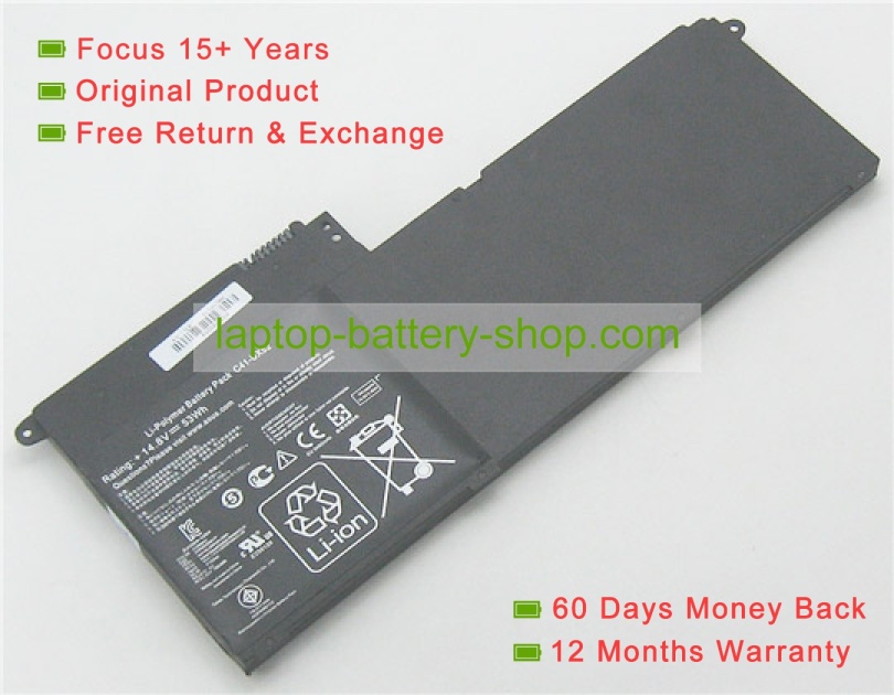 Asus C41-UX52 14.8V 3580mAh replacement batteries - Click Image to Close