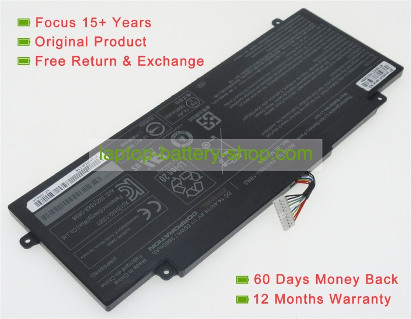 Toshiba PA5189U-1BRS 14.4V 3860mAh replacement batteries - Click Image to Close