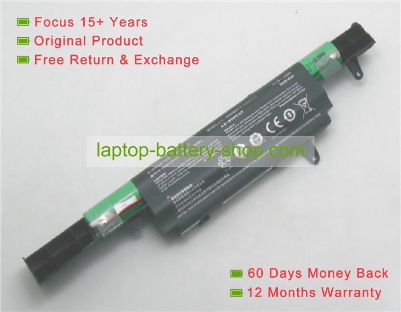 Clevo W940BAT-6, 6-87-W940S-4UF 11.1V 2200mAh replacement batteries - Click Image to Close