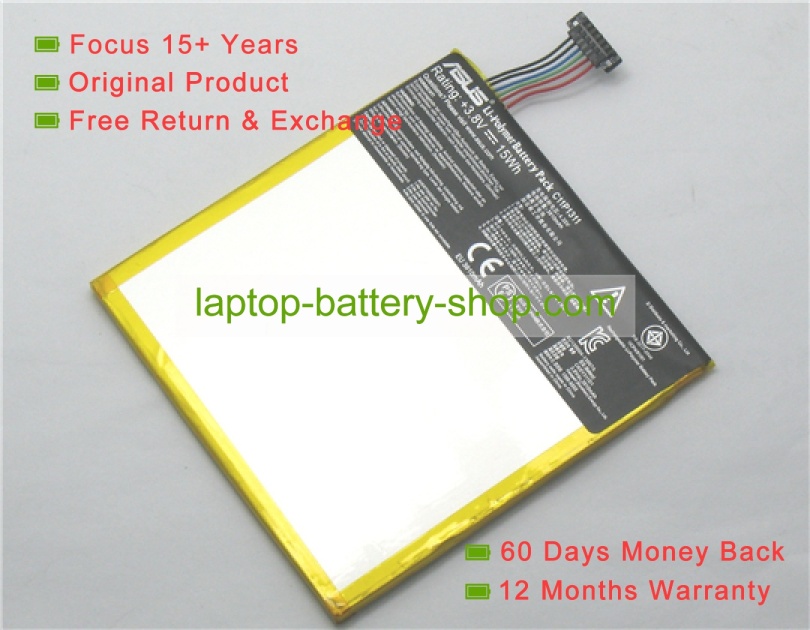 Asus C11P1311, 0B200-00710000 3.8V 3910mAh replacement batteries - Click Image to Close