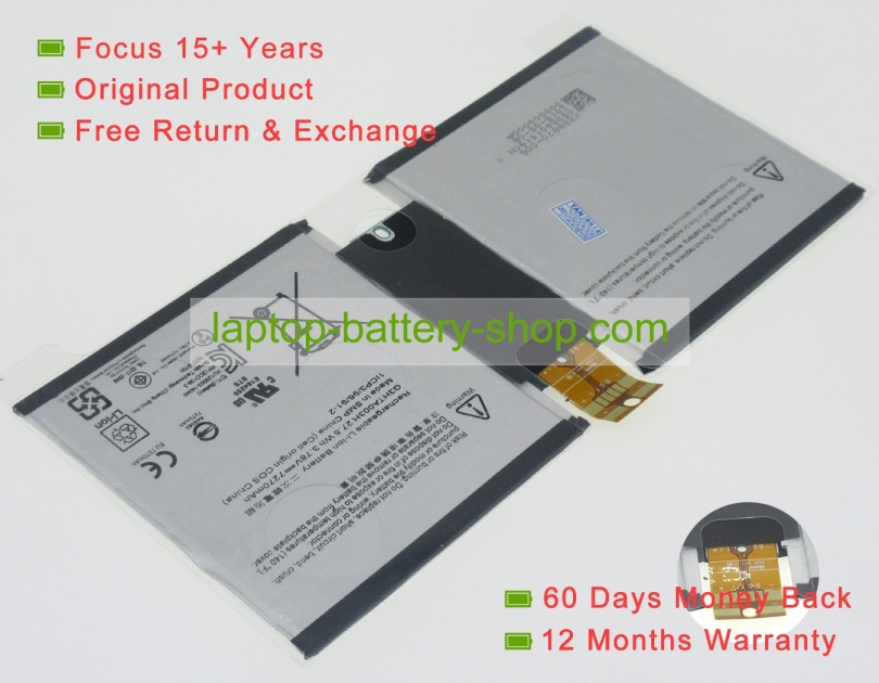 Microsoft G3HTA003H, G3HTA007H 3.76V 6915mAh replacement batteries - Click Image to Close