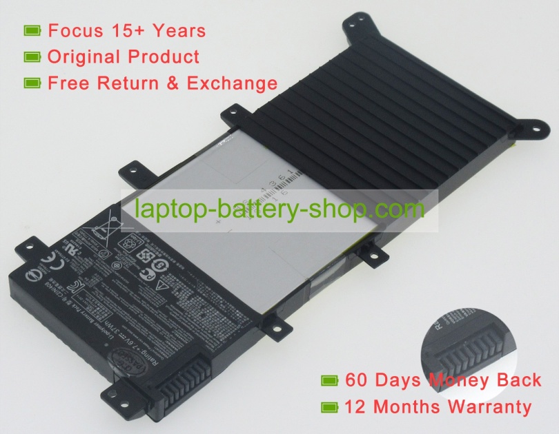 Asus C21N1408 7.6V 4775mAh replacement batteries - Click Image to Close
