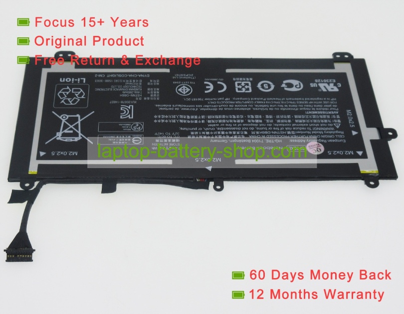 Hp SF02XL, HSTNN-DB6H 7.4V 2838mAh replacement batteries - Click Image to Close