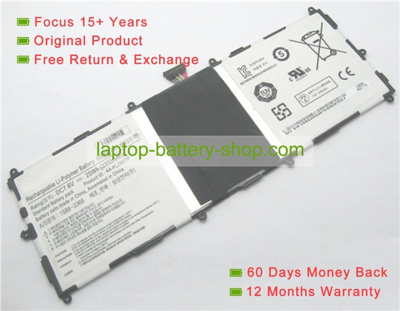 Samsung AA-PLZN2TP, BA43-00367A 7.6V 3350mAh replacement batteries - Click Image to Close