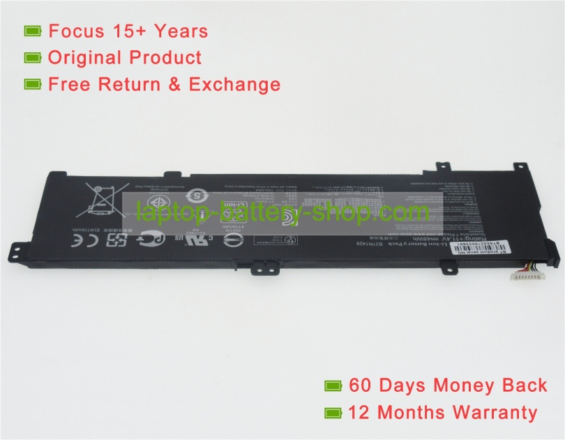 Asus B31N1429, 0B200-01460100 11.4V 4110mAh replacement batteries - Click Image to Close