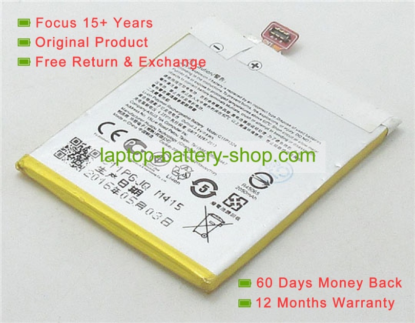 Asus C11P1324, 0B200-00850000 3.8V 2050mAh replacement batteries - Click Image to Close