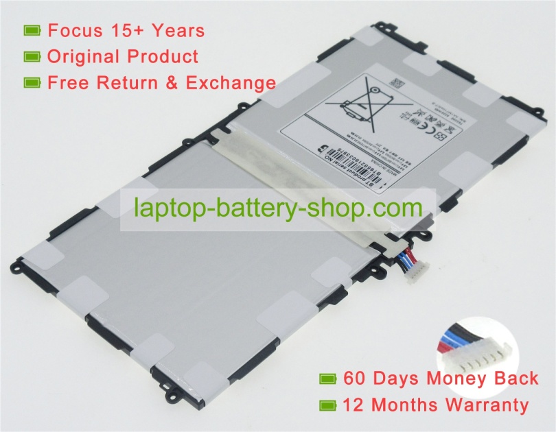 Samsung T8220E, T8220U 3.8V 8220mAh replacement batteries - Click Image to Close