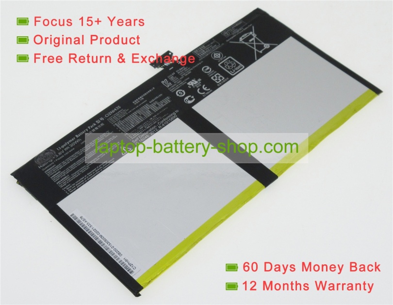 Asus C12N1435, C12Pn9H 3.8V 7850mAh original batteries - Click Image to Close