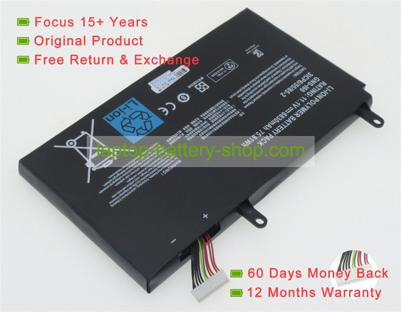 Gigabyte GNS-I60, 961TA010FA 11.1V 6830mAh replacement batteries - Click Image to Close