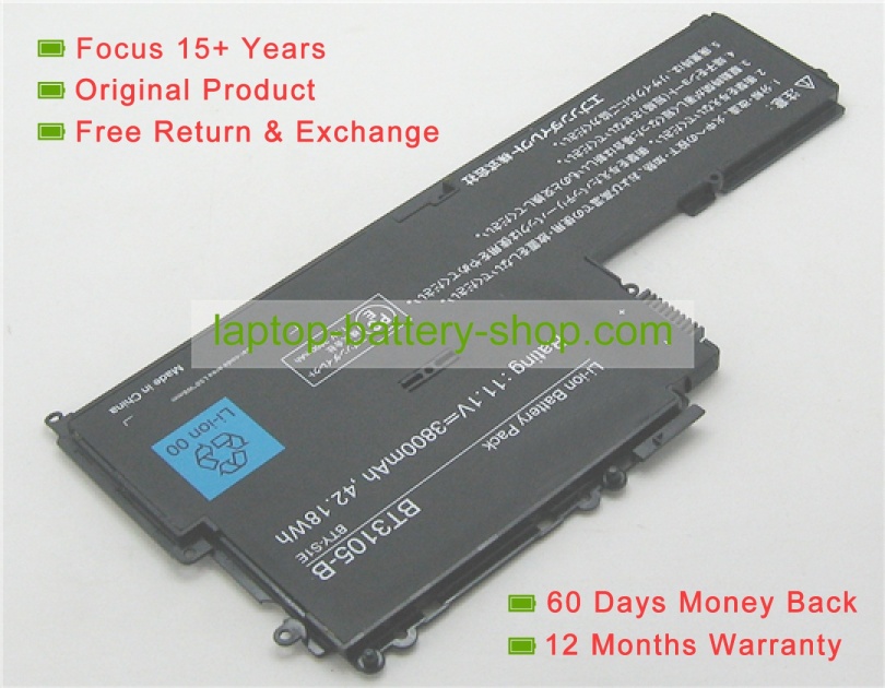Msi BTY-S1E, BT3105-B 11.1V 3800mAh replacement batteries - Click Image to Close