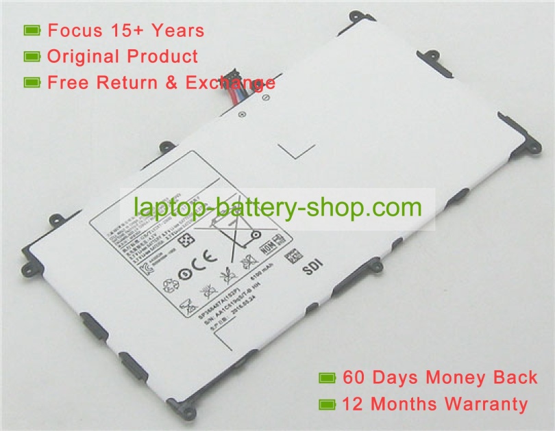 Samsung SP368487A, SP368487A 1S2P 3.8V 6100mAh replacement batteries - Click Image to Close