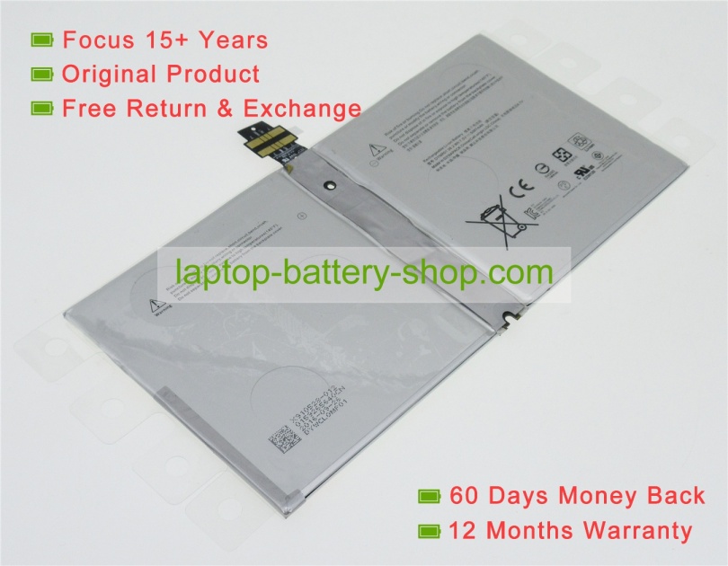 Microsoft Surface, G3HTA027H 7.5V 5087mAh replacement batteries - Click Image to Close