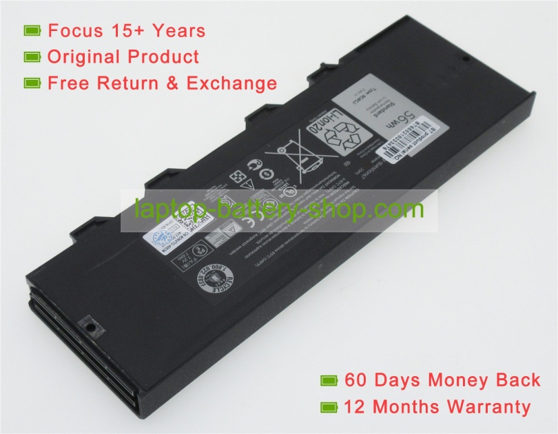 Dell 8G8GJ, 3NVTG 7.4V 8000mAh original batteries - Click Image to Close