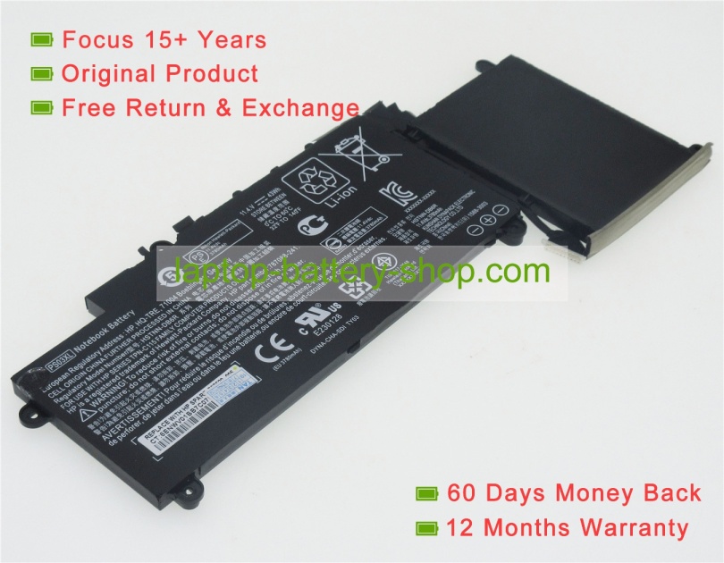 Hp ps03xl, db6r 11.4V 3780mAh replacement batteries - Click Image to Close