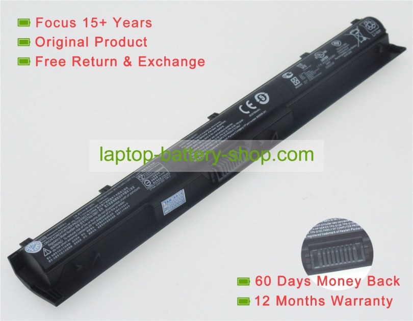 Hp KI04, 800049-001 14.6V or 14.8V or 15V 2670mAh replacement batteries - Click Image to Close