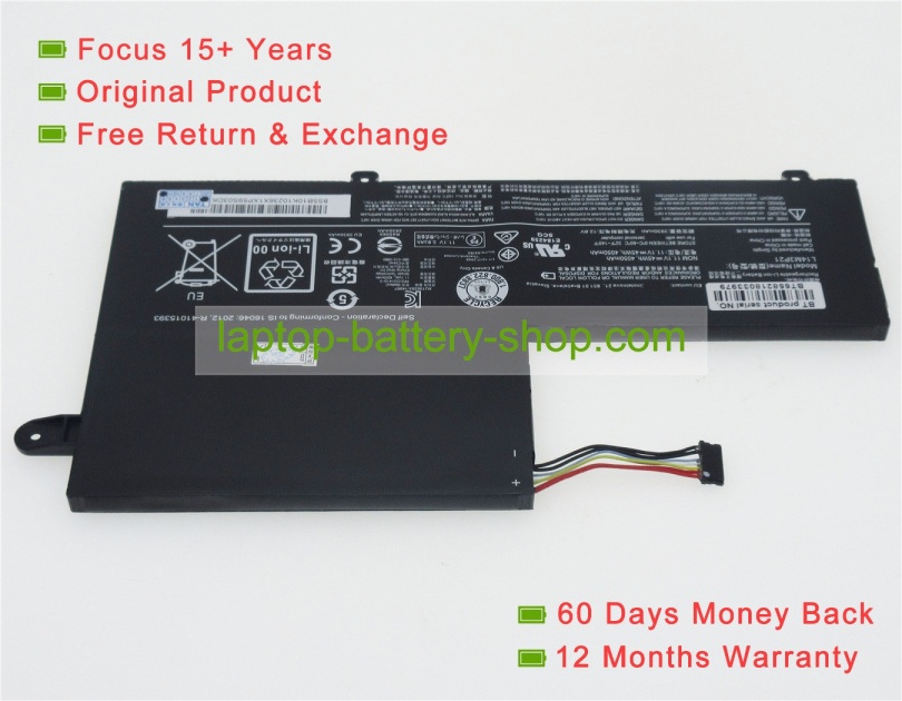 Lenovo L14M3P21, L14L3P21 11.1V 4050mAh replacement batteries - Click Image to Close