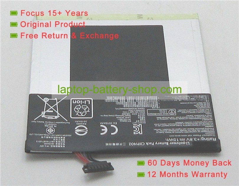 Asus C11P1402 3.8V 3910mAh replacement batteries - Click Image to Close