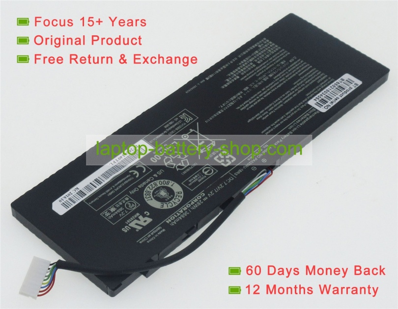 Toshiba PA5209U-1BRS, P000627450 7.2V 3684mAh replacement batteries - Click Image to Close