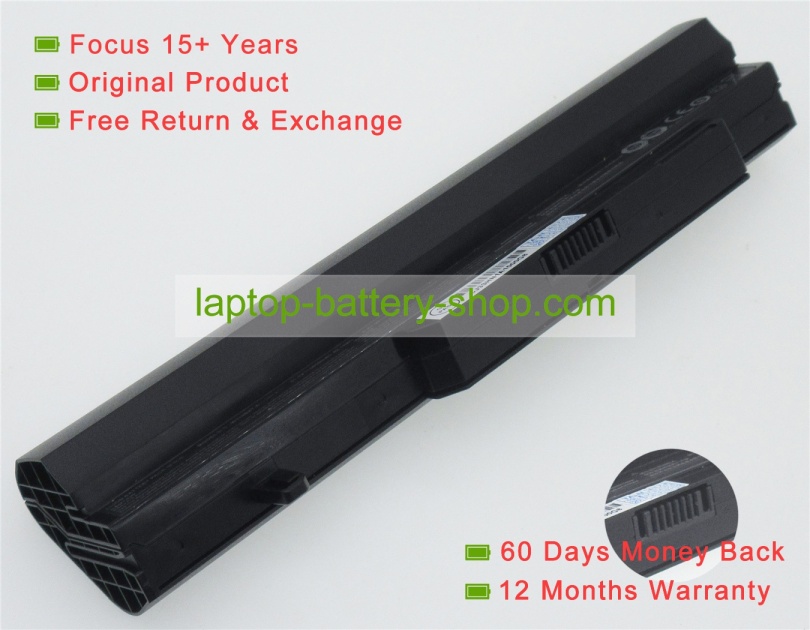 Clevo W110BAT-6, 6-87-W110S-4271 11.1V 5600mAh replacement batteries - Click Image to Close