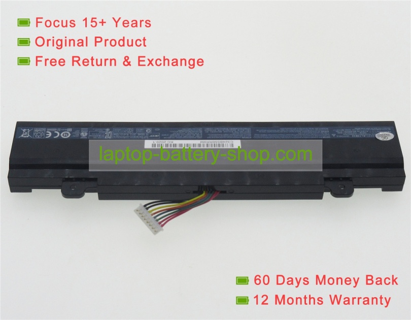 Acer AL15B32, KT.00603.011 11.1V 5040mAh replacement batteries - Click Image to Close