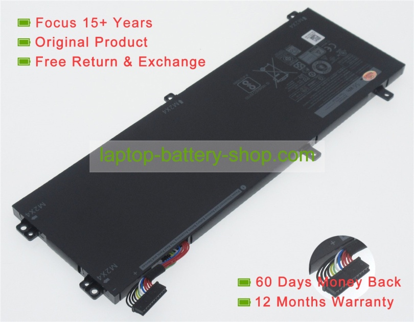 Dell 4GVGH, 1P6KD 11.4V 4865mAh original batteries - Click Image to Close