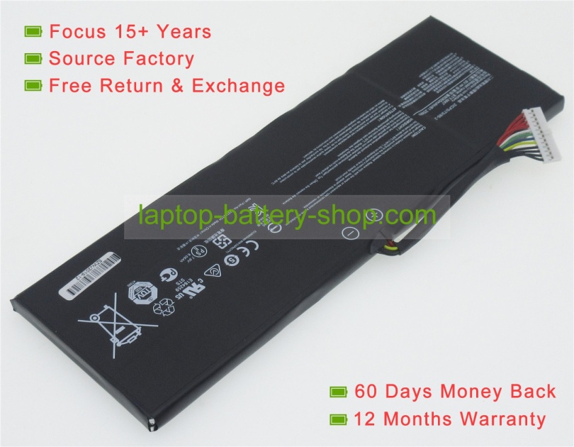 Msi BTY-M47, 2ICP5/73/95-2 7.6V 8060mAh replacement batteries - Click Image to Close