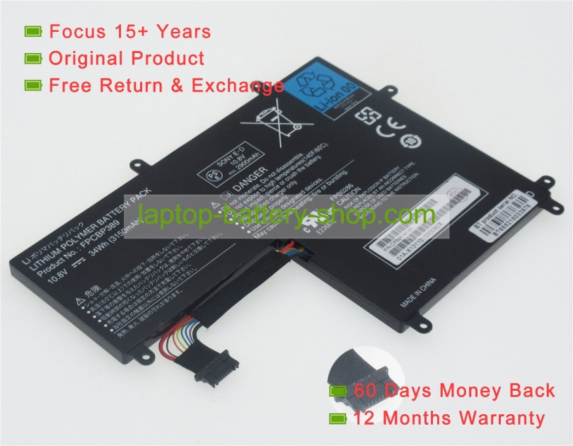 Fujitsu FPCBP389 10.8V 3150mAh replacement batteries - Click Image to Close