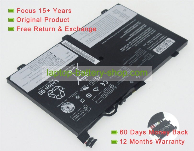 Lenovo 00HW000, SB10F46438 15.2V 3690mAh replacement batteries - Click Image to Close