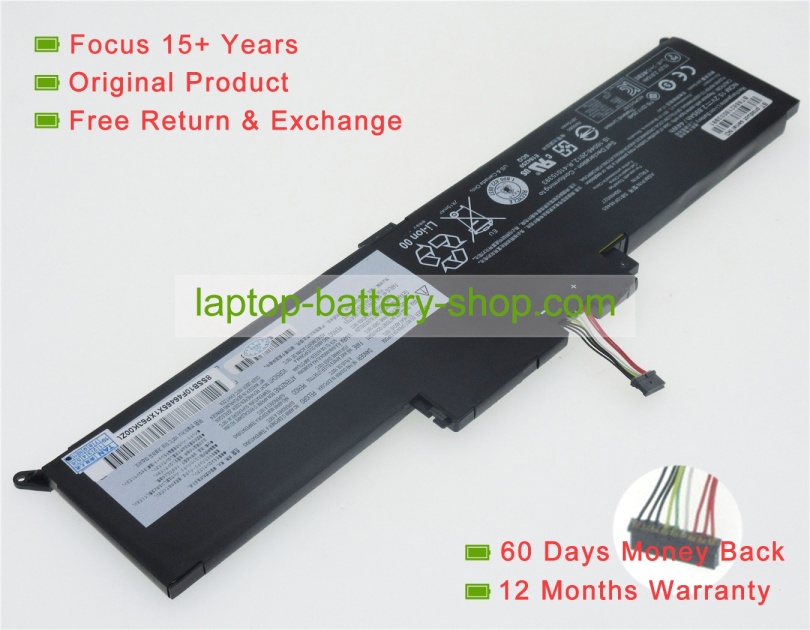 Lenovo 00HW027, SB10F46465 15.2V 2895mAh replacement batteries - Click Image to Close