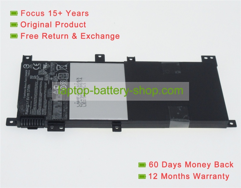 Asus C21N1409, 0B200-01130200 7.6V 4800mAh replacement batteries - Click Image to Close