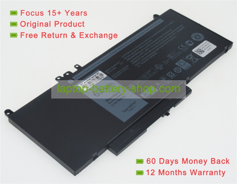 Dell 6MT4T, TXF9M 7.6V 8260mAh original batteries - Click Image to Close