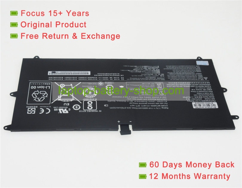 Lenovo L15M4P20, L15L4P20 7.66V 7000mAh replacement batteries - Click Image to Close