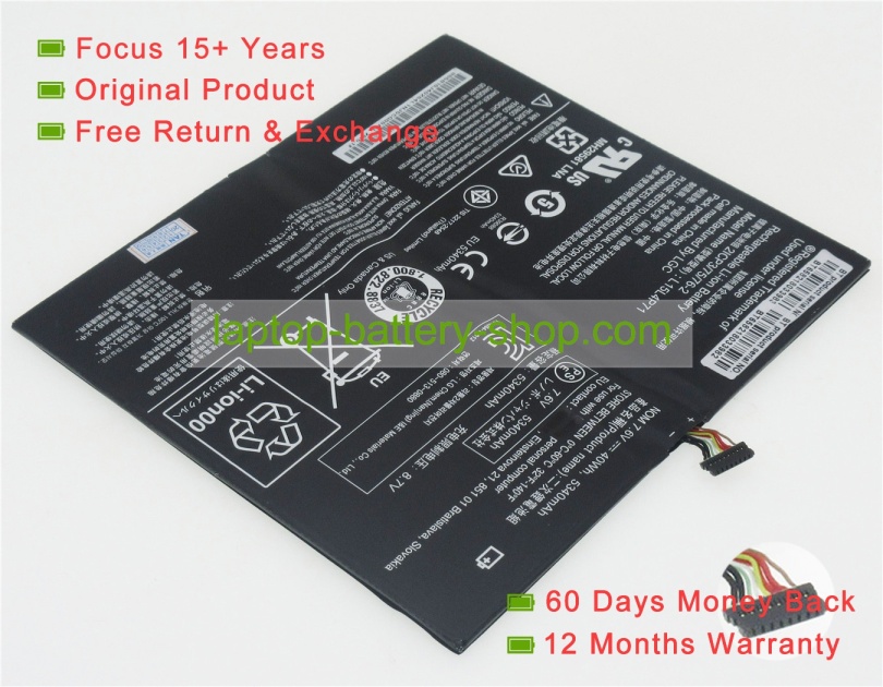 Lenovo L15C4P71, L15L4P71 7.6V 5500mAh replacement batteries - Click Image to Close