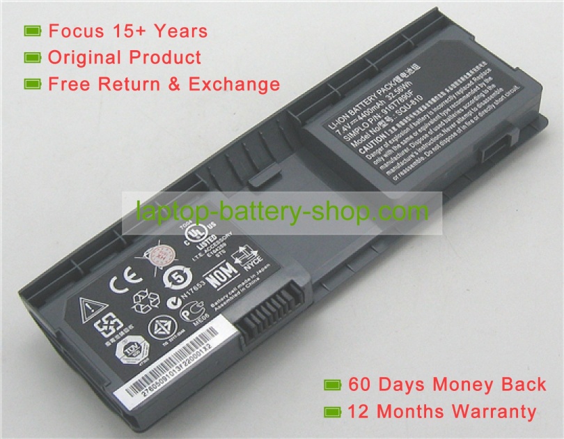 Fujitsu SQU-810, 916T7900F 7.4V 4400mAh replacement batteries - Click Image to Close