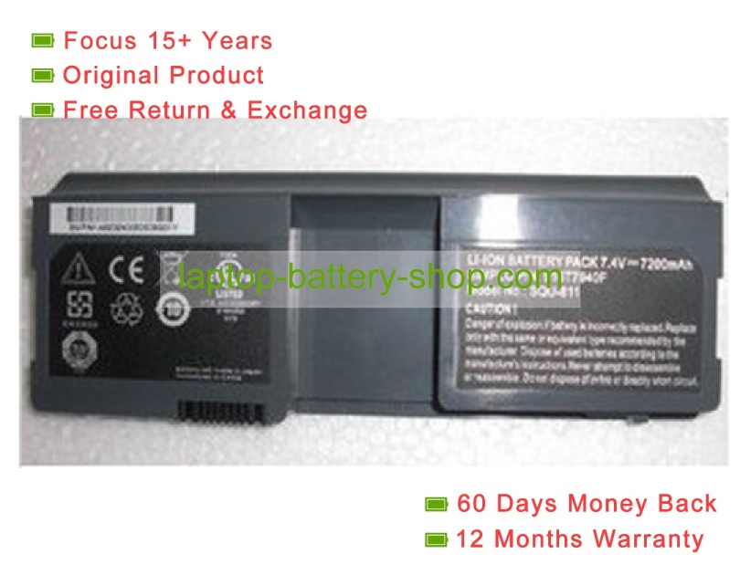 Fujitsu SQU-811, 916T7940F 7.4V 6600mAh replacement batteries - Click Image to Close