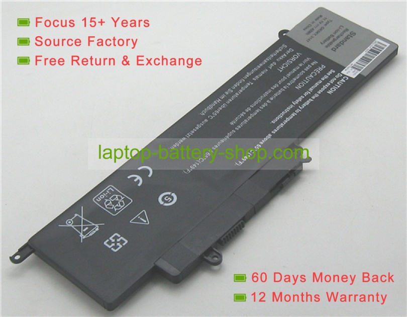 Dell GK5KY, P57G 11.1V 3800mAh replacement batteries - Click Image to Close